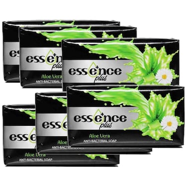 Essence Plus Aloe Vera Anti-Bacterial Soap Bar, 120g, Pack of 6