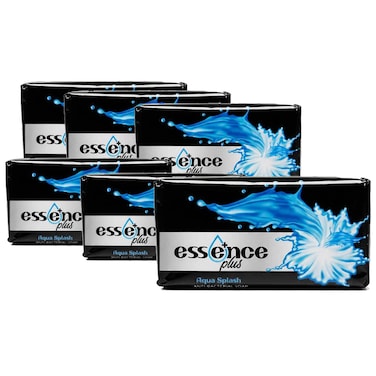 Essence Plus Aqua Splash Anti-Bacterial Soap Bar, 120g, Pack of 6