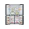 LG Side By Side Refrigerator GR-B34FFCDB, Steel Black, 601 L, 4 Doors