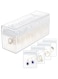 KASTWAVE Acrylic Jewelry Box Organizer, Clear Jewelry Holder with 20 Portable Anti-Tarnish Bags, Travel Jewelry Case for Earrings, Rings, Necklaces, Ideal for Women and Girls, Durable and Stylish