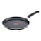 T-Fal, 2X Hard Coating Pancake Pan, Non-Stick, Black, 25cm