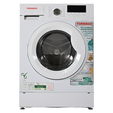 Tornado Front Load Washer TWX-FN612GOSSU, 6 kg, Delay Start, 1200 rpm, Stainless Steel, Silver