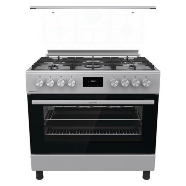 Gorenje Cooker GK9C40X, 90 cm, Cast Iron, Stainless Steel, 5 Burners