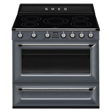 Smeg Cooker TR90IGR2, 90 cm, Induction, Slate Grey, 5 Cooking Zones