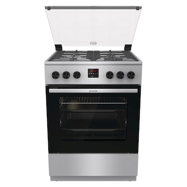 Gorenje Cooker GGI6C21XA, 60 cm, Cast Iron, Stainless Steel, 4 Burners