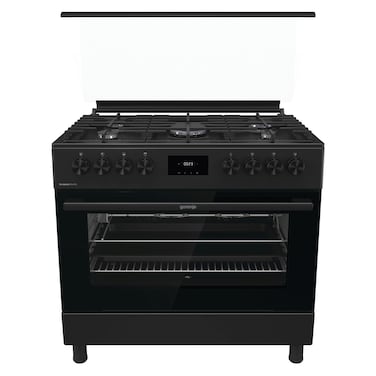 Gorenje Cooker GGI9C20B, 90 cm, Cast Iron, Black Mat, 5 Burners