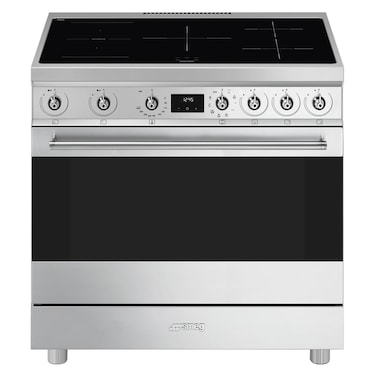 Smeg Cooker C9IMX2, 90 cm, Induction, Stainless Steel, 5 Cooking Zones