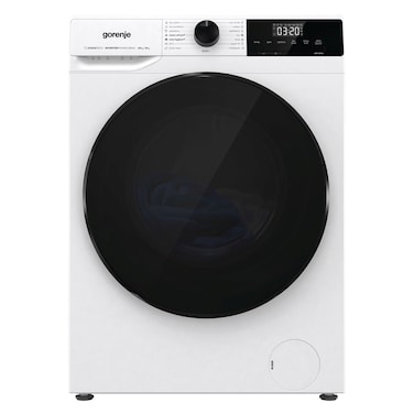 Gorenje Front Load Washer and Dryer WD10514WS, 10/6 kg, LED Display, 1400 rpm, Stainless Steel, White