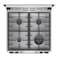 Gorenje Cooker GK6C62XA, 60 cm, Cast Iron, Stainless Steel, 4 Burners