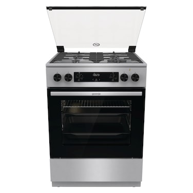Gorenje Cooker GK6C62XA, 60 cm, Cast Iron, Stainless Steel, 4 Burners
