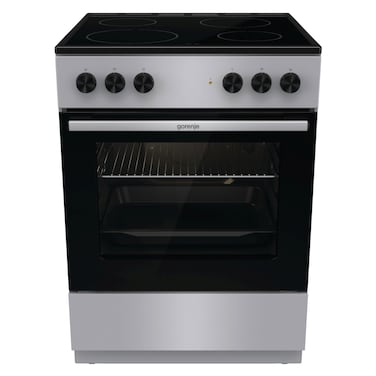 Gorenje Cooker GEC6A11SG, 60 cm, Ceramic, Metallic Grey, 4 Burners