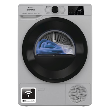 Gorenje Front Load Dryer DPNE92GNLWA, 9 kg, Reversible Drum Action, Stainless Steel, Metallic Grey