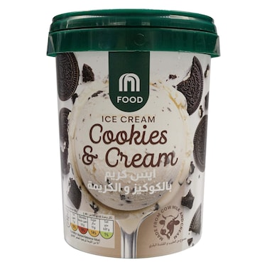 Carrefour Food Cookies and Cream Ice Cream, 475ml