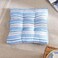 Home Blue Stripe Outdoor Floor Cushion for All