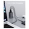 Aukey Comet Mix 3 PD GaN Fast Charging Wall Charger, Grey, 100 W