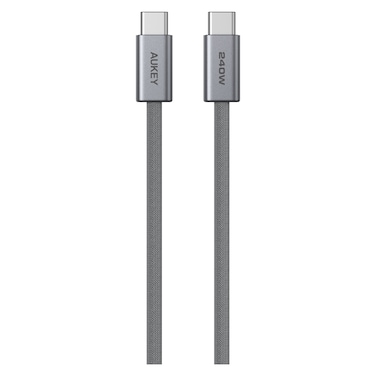 Aukey Circlet Blink Aluminium Braided USB-C to USB-C Data Sync and Charging Cable, 1.8m, 240 W