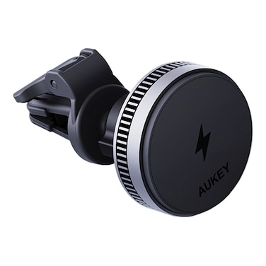 Aukey MagFusion Dash Pro Qi2 Fast Wireless Charging Phone Mount, Grey