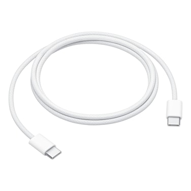 آبل كابل شحن Apple USB-C، أبيض، 1 متر، 60 واط