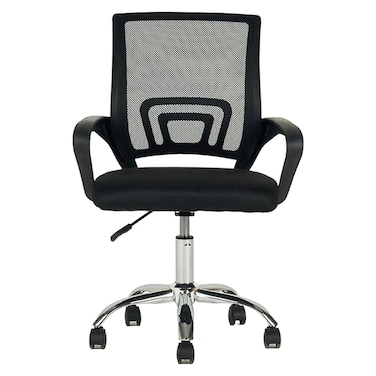 هيرالد كرسي مكتب - أسود/كروم