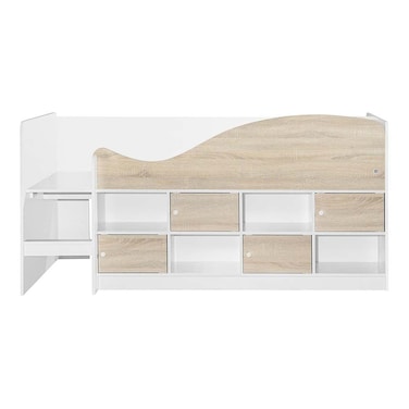 Danube Home Kinder 90x190 Cabin Bed with Study Desk and Storage 471