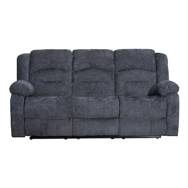 دازلر كرسي استرخاء قماشي بثلاثة مقاعد - رمادي