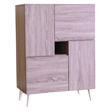 باترسون خزانة أحذية تتسع لـ 12 زوجا - خشب البلوط الداكن