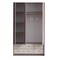 Blossom 3 Door Wardrobe With 6Drawers-Blush Pink+Light Beige