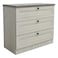 Zenith 3-Drawer Young Dresser-White Oak/Cement