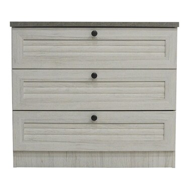 Zenith 3-Drawer Young Dresser-White Oak/Cement