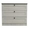 Zenith 3-Drawer Young Dresser-White Oak/Cement
