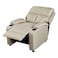 Mystic 1-Seater Fabric Pushback Recliner with Cup Holder - Khaki
