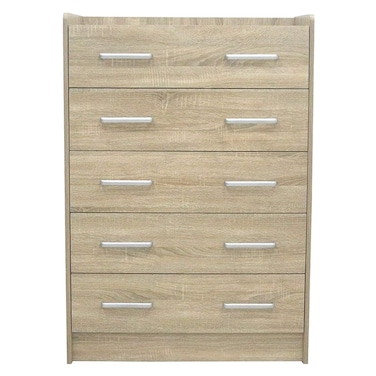 سوبريم خزانة أدراج بخمسة أدراج - خشب البلوط الفرنسي سونوما