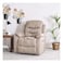 Adric 1 Seater Airleather Manual Recliner-Light Brown