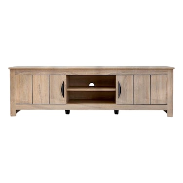 أنتون خزانة تلفاز ببابين + حجرتين حتى 55 بوصة - خشب البلوط سونوما