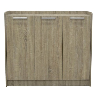 سوبريم رف أحذية بثلاثة أبواب - 24 زوجا - خشب البلوط الفرنسي سونوما