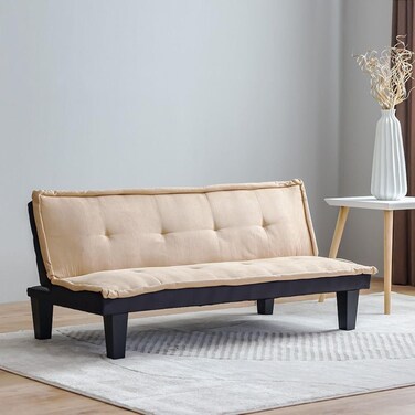 Manolo Fabric Sofabed-Beige