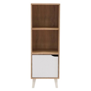 كالوم خزانة عرض - خشب البلوط سونوما / أبيض