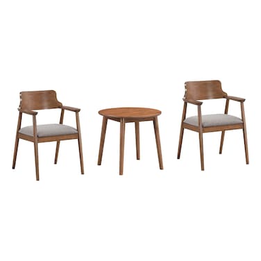 Danube Home Mervil Seater Tea Table Set 271, Style Oak/Light Brown, 3 PCS
