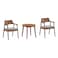Danube Home Mervil Seater Tea Table Set 271, Style Oak/Light Brown, 3 PCS