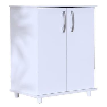 أبسول خزانة متعددة الأغراض ببابين - أبيض