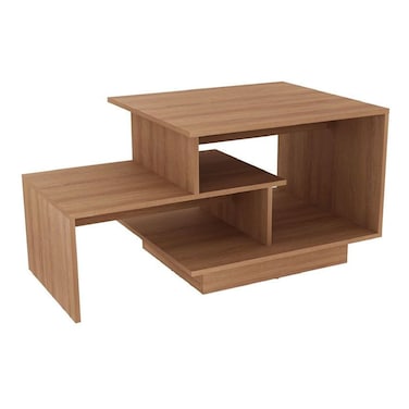 فيور طاولة قهوة - لون بني