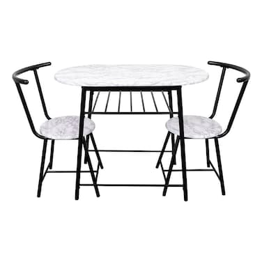 ألياز طقم سفرة  1+2 - أبيض/أسود