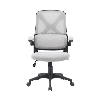 نيفيل كرسي مكتب بمسند ظهر متوسط ​​- رمادي/أسود