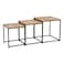 Mayville Set Of 3 Nest Of Table-Oak/Black