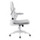 Nevel Mid-Back Office Chair-Grey/White