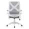 Nevel Mid-Back Office Chair-Grey/White