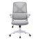 Nevel Mid-Back Office Chair-Grey/White
