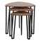 أسغارد طقم    طاولات متداخلة مكون من 3 قطع - خشب الجوز/أسود