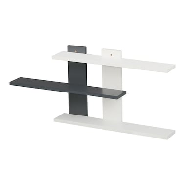 كوليس رف حائط ثلاثي الطبقات 85 طول × 11.5 عرض × 40 ارتفاع سم – أبيض