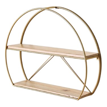 فيدل رف جداري من مادة PVC- ذهبي